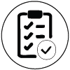Clipboard with checklist icon