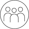 Three human figures