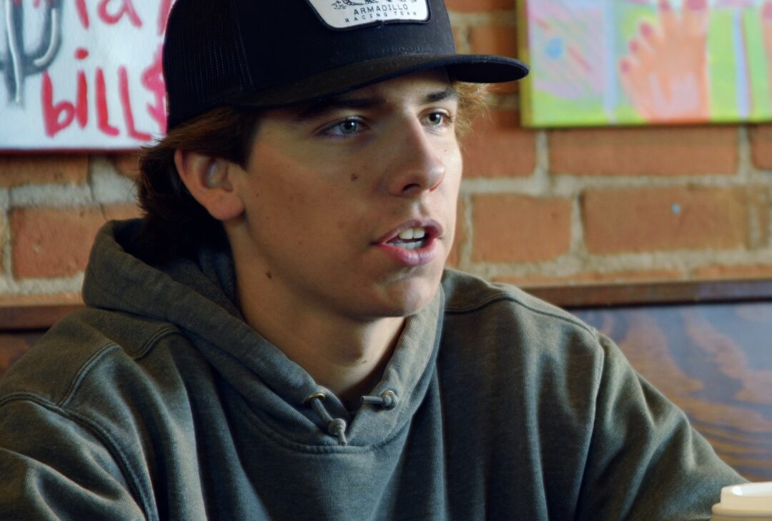 Young man in baseball cap